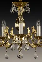 Chandelier cast brass AL091