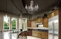 Cut glass crystal chandelier EL645502