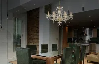 Cut glass crystal chandelier EL663619