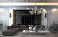 Cut glass crystal chandelier EL6861202Ni