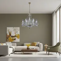 Cut glass crystal chandelier L018CLN