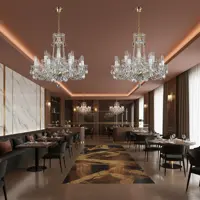 Cut glass crystal chandelier L018CLN