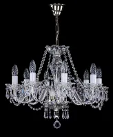 Cut glass crystal chandelier  L028CE  -  silver 