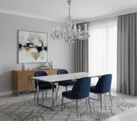 Cut glass crystal chandelier L032CLN