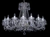 Cut Glass Crystal Chandelier L033CE - silver