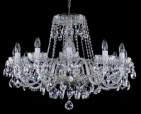 Cut Glass Crystal Chandelier  L036CE - silver 