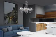 Living Room  Cut Glass Crystal Chandelier L16044CE 