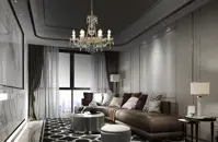Living Room  Cut Glass Crystal Chandelier LW142062100G 