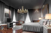 Bedroom  Cut Glass Crystal Chandelier LW142102100G 