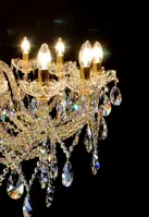 Cut glass crystal chandelier LW149162100G - detail 