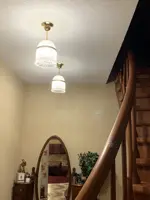 Brass chandelier with trimmings L331CE 