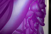 Vase of cut crystal purple SEB400FK