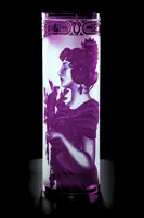 Vase of cut crystal purple SEB400FK