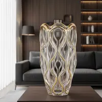 Glass vase Ocean Gold RAG87C01300G Glass vase Ocean Gold RAG87C01300G