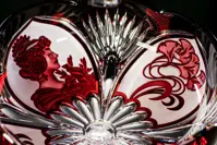 Bowl of cut crystal red SEB63040330M