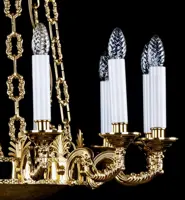 Brass chandelier L385