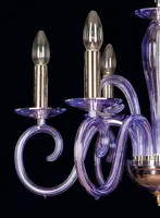 Crystal chandelier violet EL216660