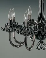 Glass chandelier black EL605818 ant