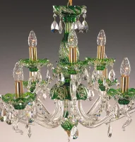 Crystal chandelier green EL660915