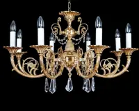Brass chandeliers with trimmings EL8618091