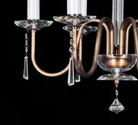 Chandelier with metal arms EL918603PT