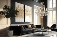 Crystal chandelier luxury EL13812+601PB