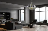 Big crystal chandelier L015CLN