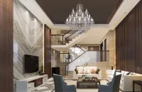 Big crystal chandelier L137CLN