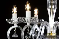 Clear Glass Chandelier EL2246023