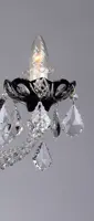 Crystal chandelier black LLCH05–BLACK-SPS - detail 