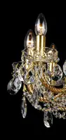 Golden crystal chandelier LLCH10-COATED-CRYSTAL-D -detail 