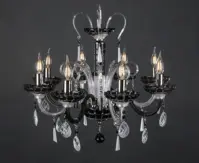Chandelier crystal black EL619818N