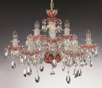 Crystal chandelier ruby EL601917