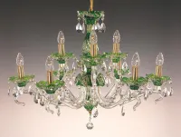 Crystal chandelier green EL660915