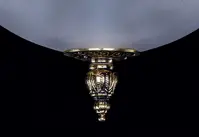 Brass chandelier L390