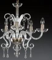 Clear Glass Chandelier  AL058 - detail 