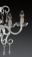 Clear Glass Chandelier  AL058 - candle detail