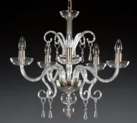 Clear Glass Chandelier AL058