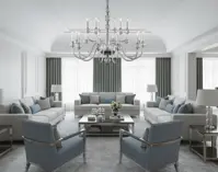 Clear Glass Chandelier EL4301800