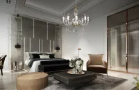 Clear Glass Chandelier L146CE
