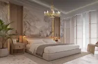 Chandelier with metal arms L179CE*
