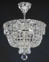 Ceiling Light Basket  EL716305 - silver 