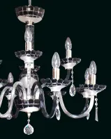 Glass chandelier EL6138+418