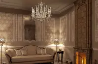 Living Room Crystal chandelier EL6898+301TPB 