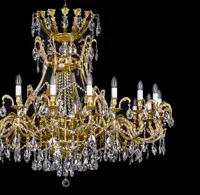Brass chandelier luxury L367CLN