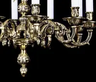 Brass chandelier L391