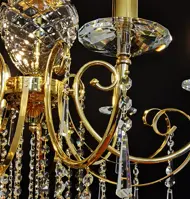 Chandelier - metal arms AL211