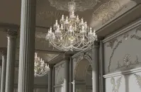 Chandelier with metal arms TX224000021