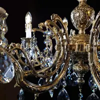 Brass chandelier AL243