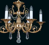Brass chandeliers with trimmings EL8616091